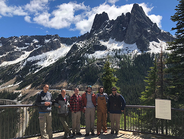 Chavez lab crew and mountain vista