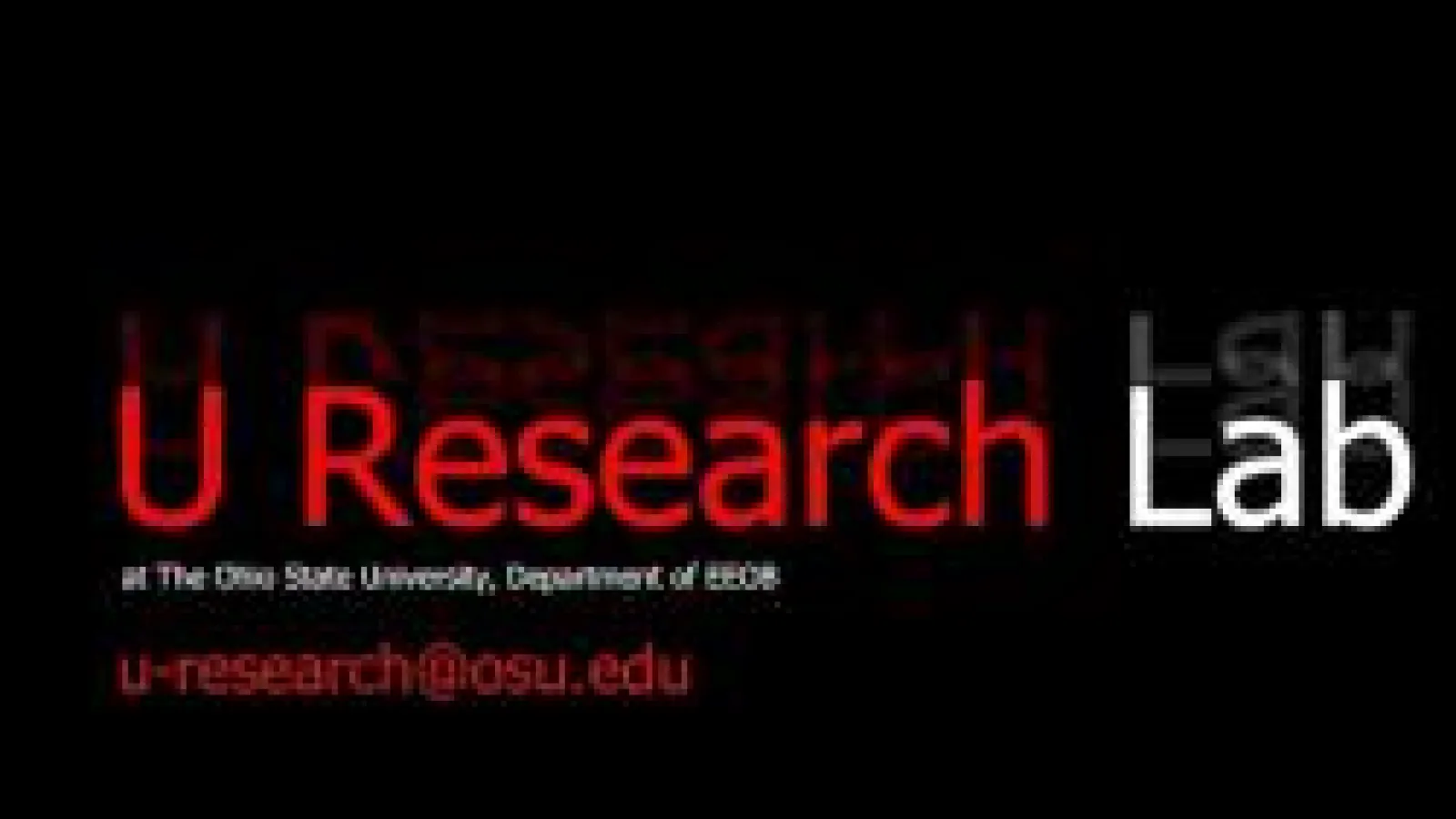 UResearch's graphic in red and white on black background