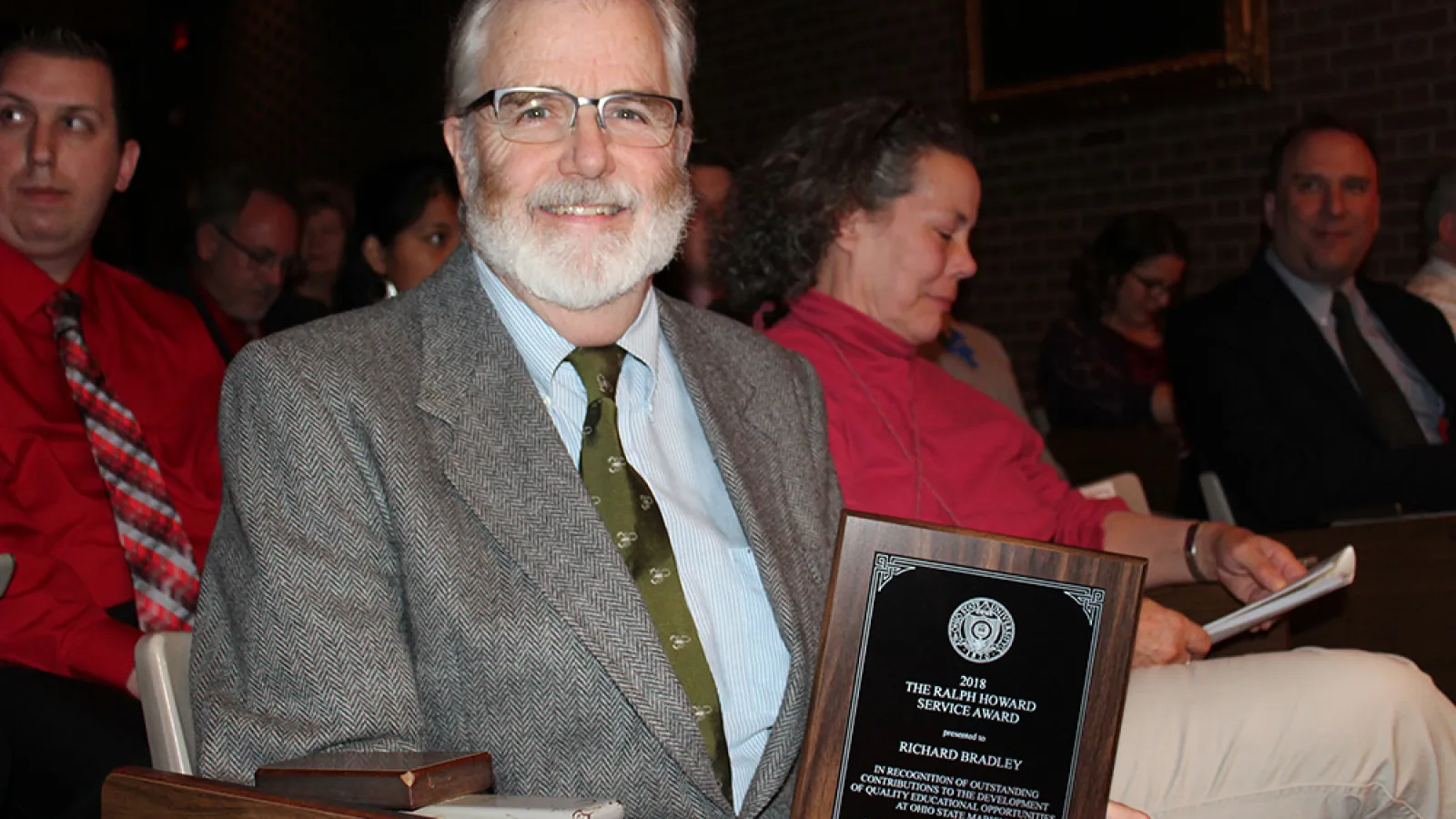 Rich Bradley with award