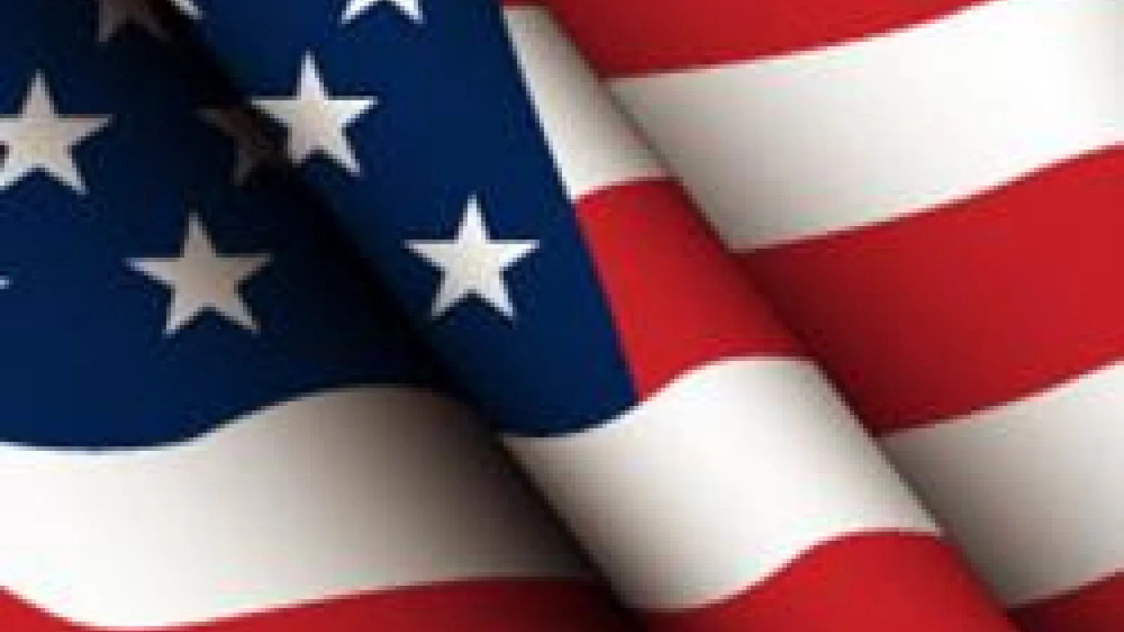 section of waving American flag