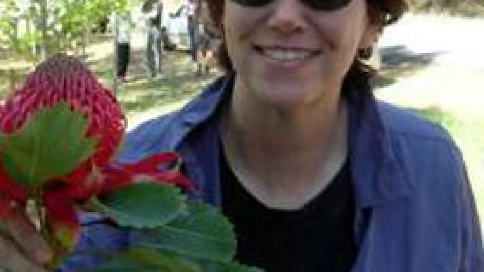 Andi Wolfe holding plant