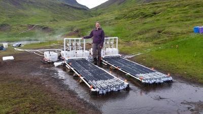 Lyndsie Collis with her experimental channels.