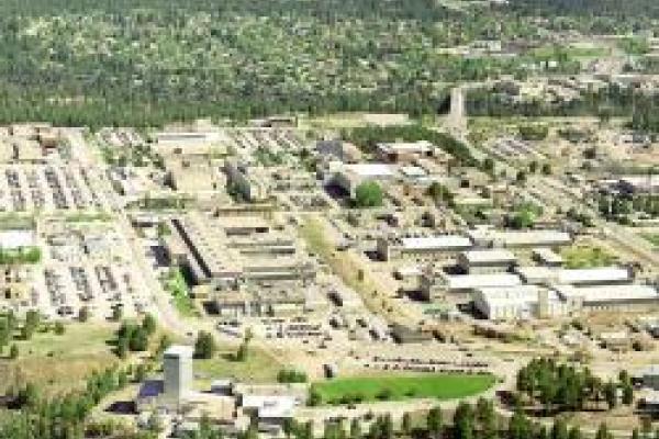 Aerial view of Los Alamos