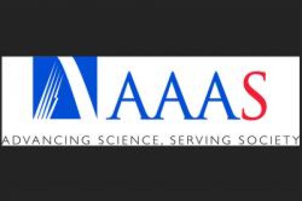 AAAS logo reads advancing science, serving society