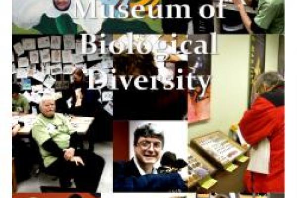 screenshot of MBD newsletter featuring collage of curators, volunteers, and Open House visitors