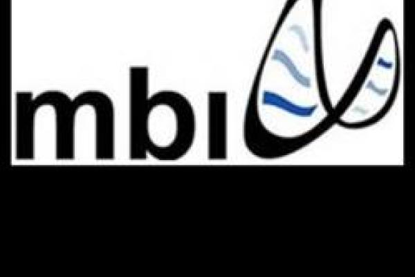 MBI logo showing fusion of infinity symbol and DNA strand