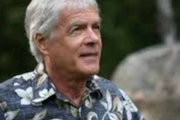 3/4 head & shoulders profile of Peter Sale in button down shirt with hawaiian pattern