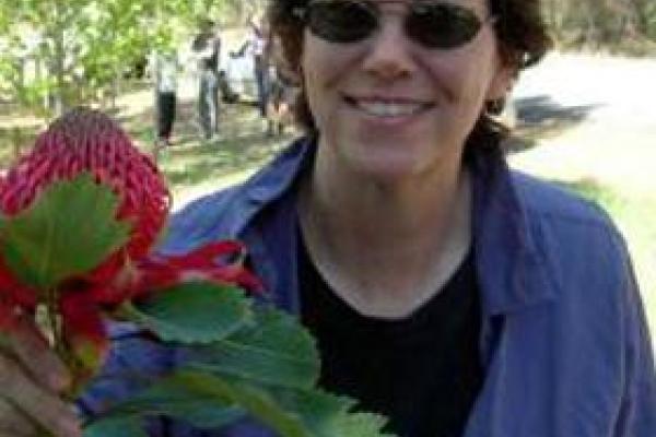 Andi Wolfe holding plant